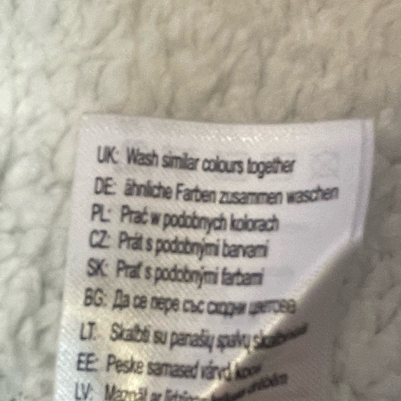 Minoti • baby fleece lined cotton cardigan sweater buttons hood ears • 9 months - Picture 7 of 8